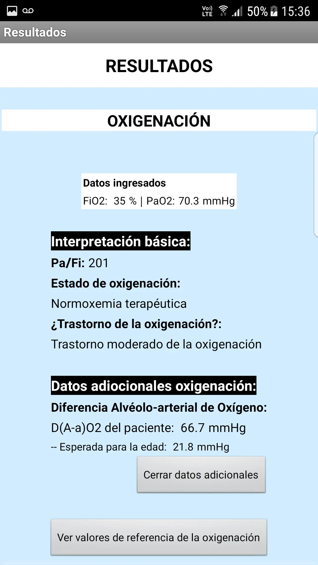 ALGA - Gases Arteriales | Indus Appstore | Screenshot