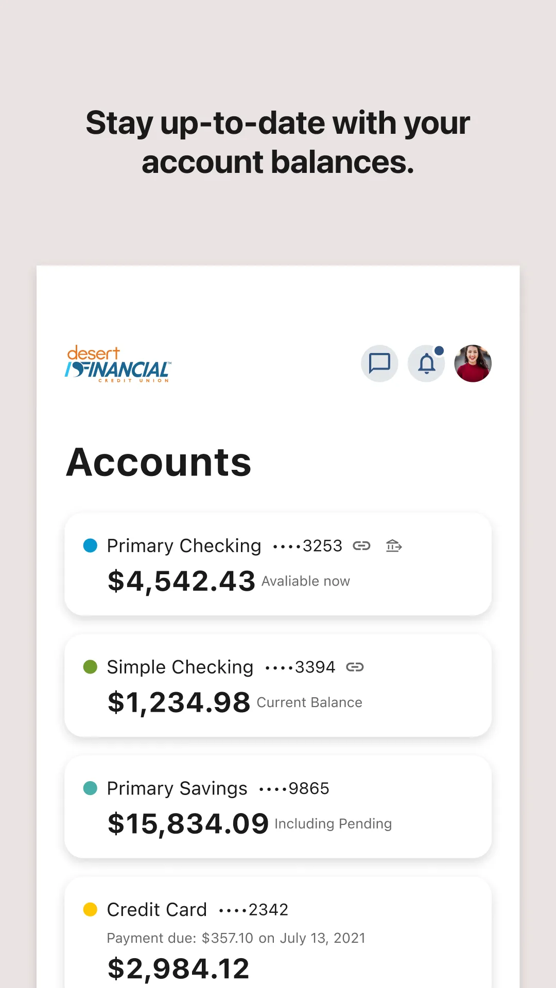 Desert Financial Mobile | Indus Appstore | Screenshot