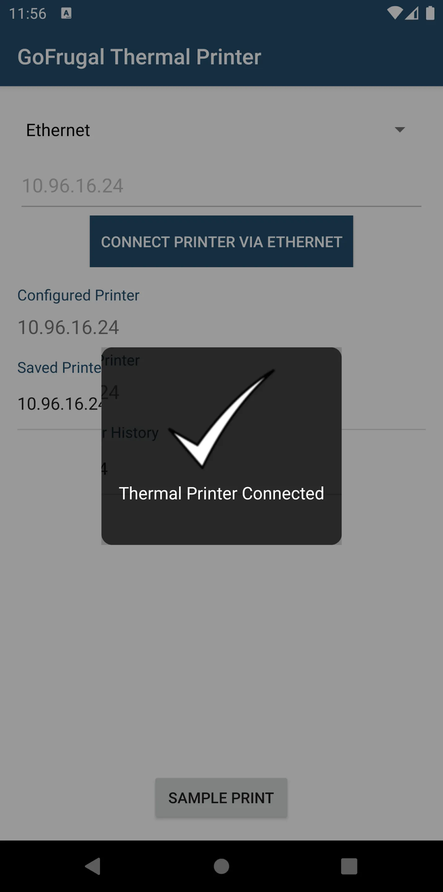 GoFrugal Thermal Printer | Indus Appstore | Screenshot