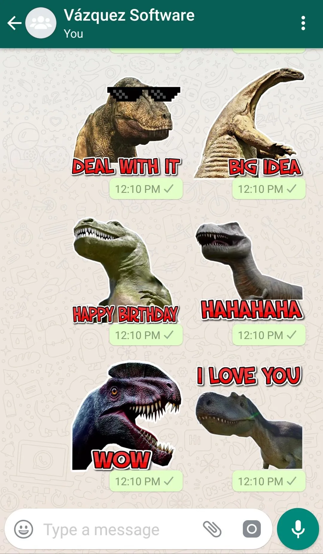 WASticker Dinosaurs | Indus Appstore | Screenshot