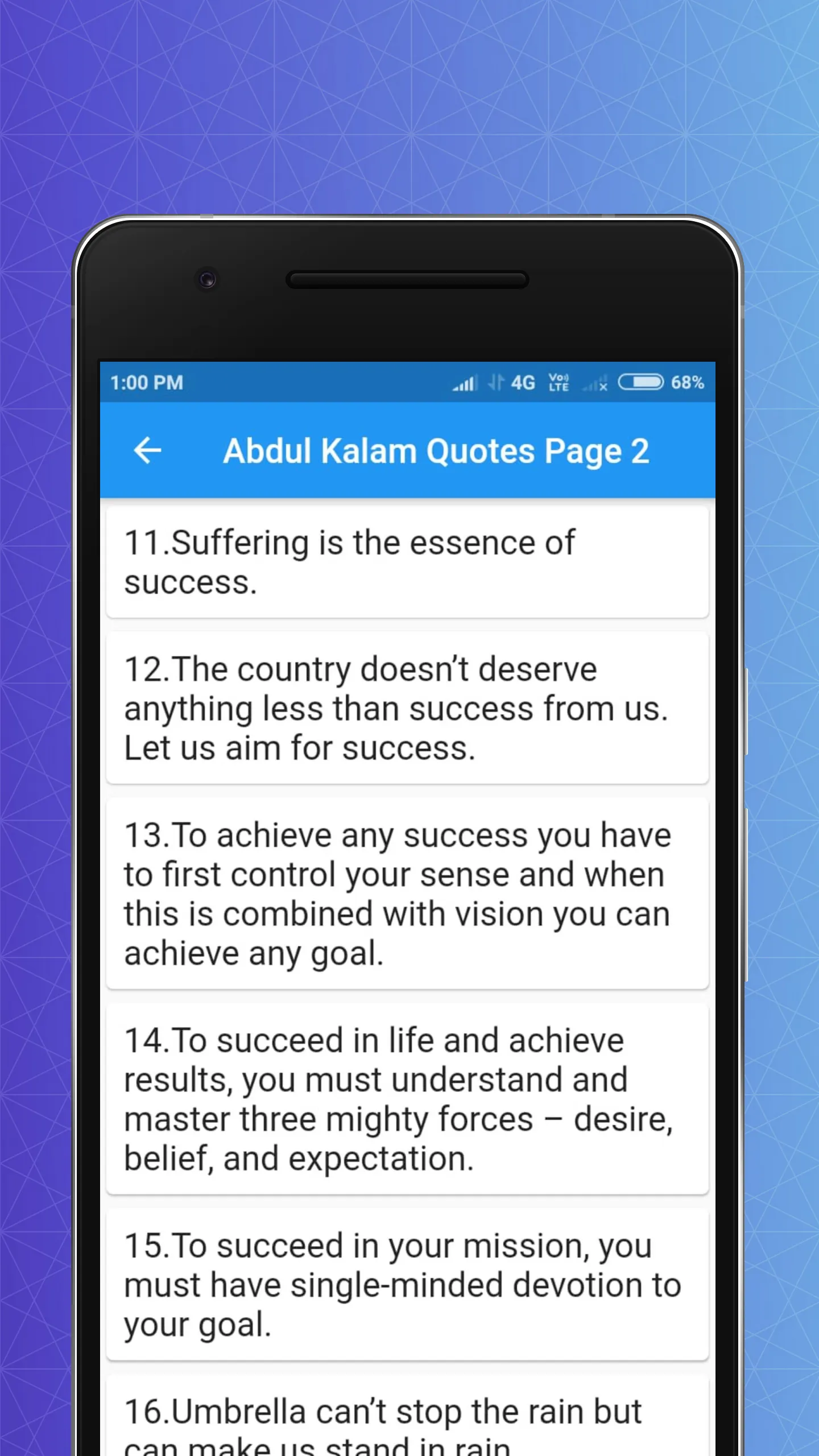 APJ Abdul Kalam Quotes | Indus Appstore | Screenshot