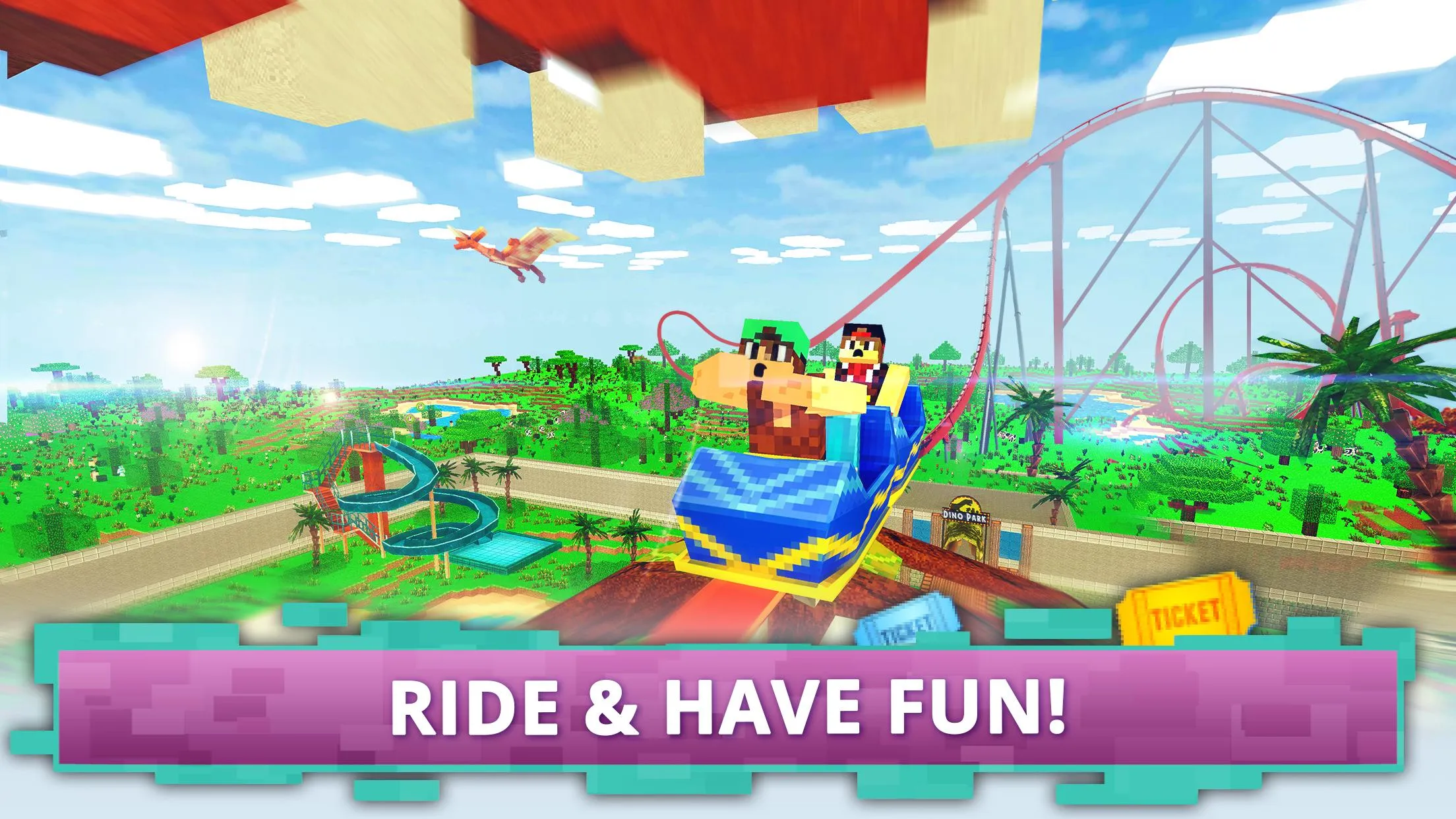 Dino Theme Park Craft | Indus Appstore | Screenshot