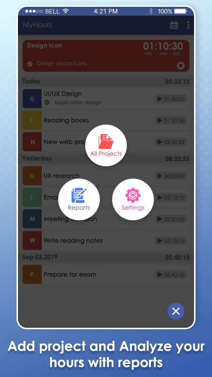 MyHours : Track Your Hours, Ti | Indus Appstore | Screenshot