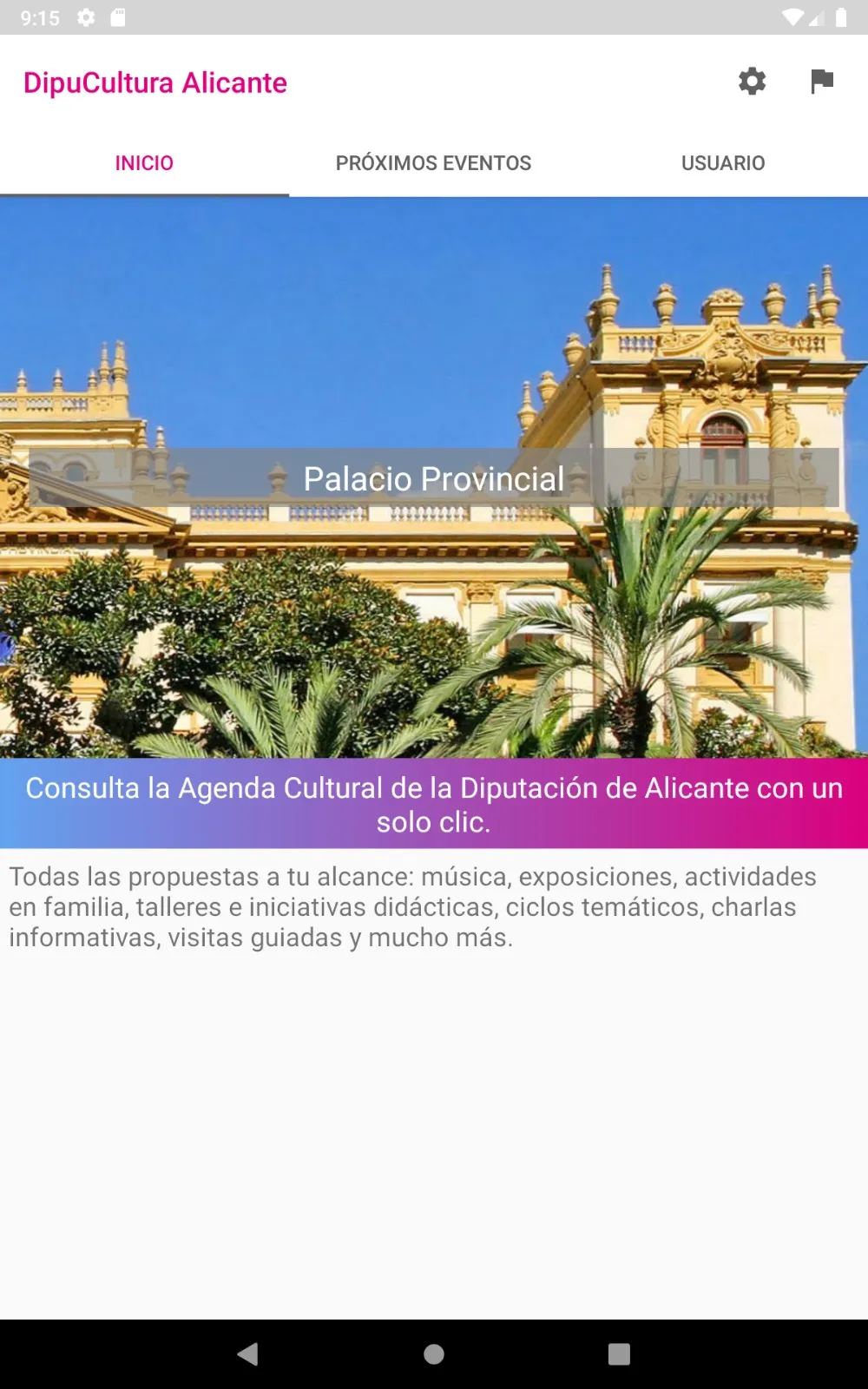 Dipucultura Alicante | Indus Appstore | Screenshot