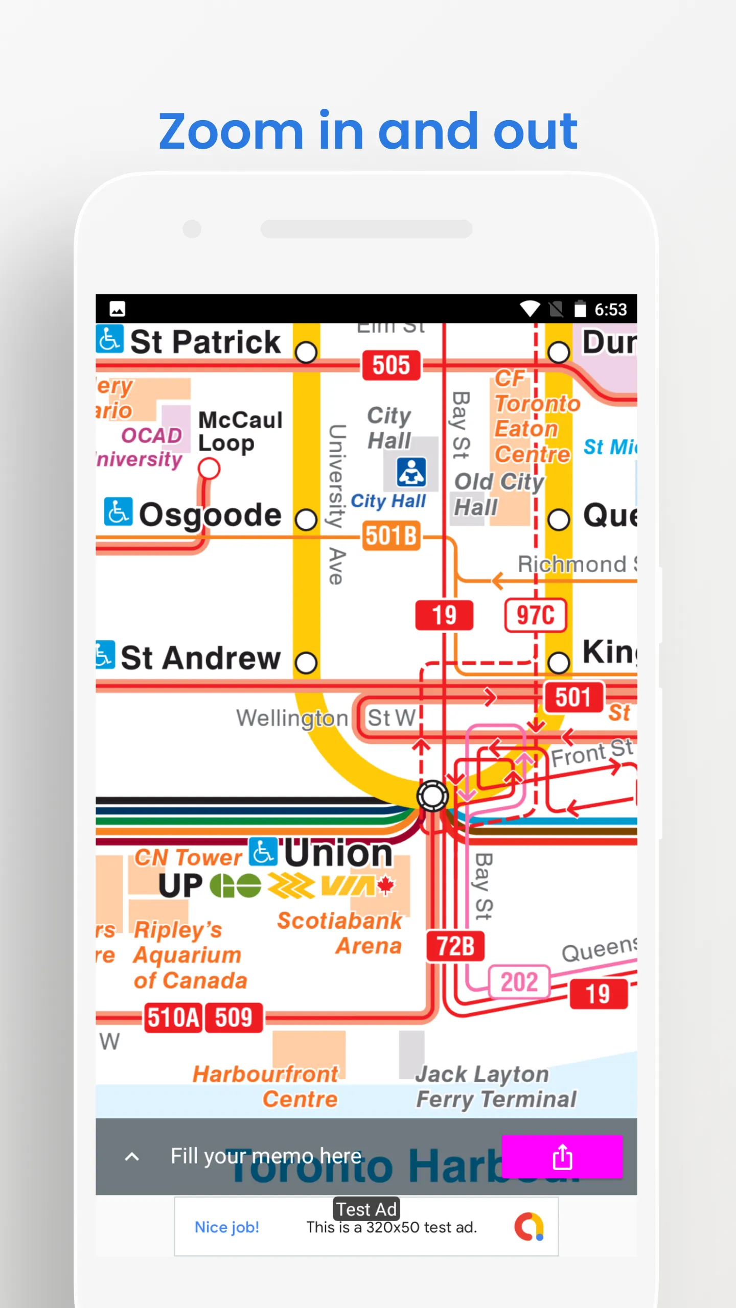 Toronto Bus Subway Map Travel | Indus Appstore | Screenshot