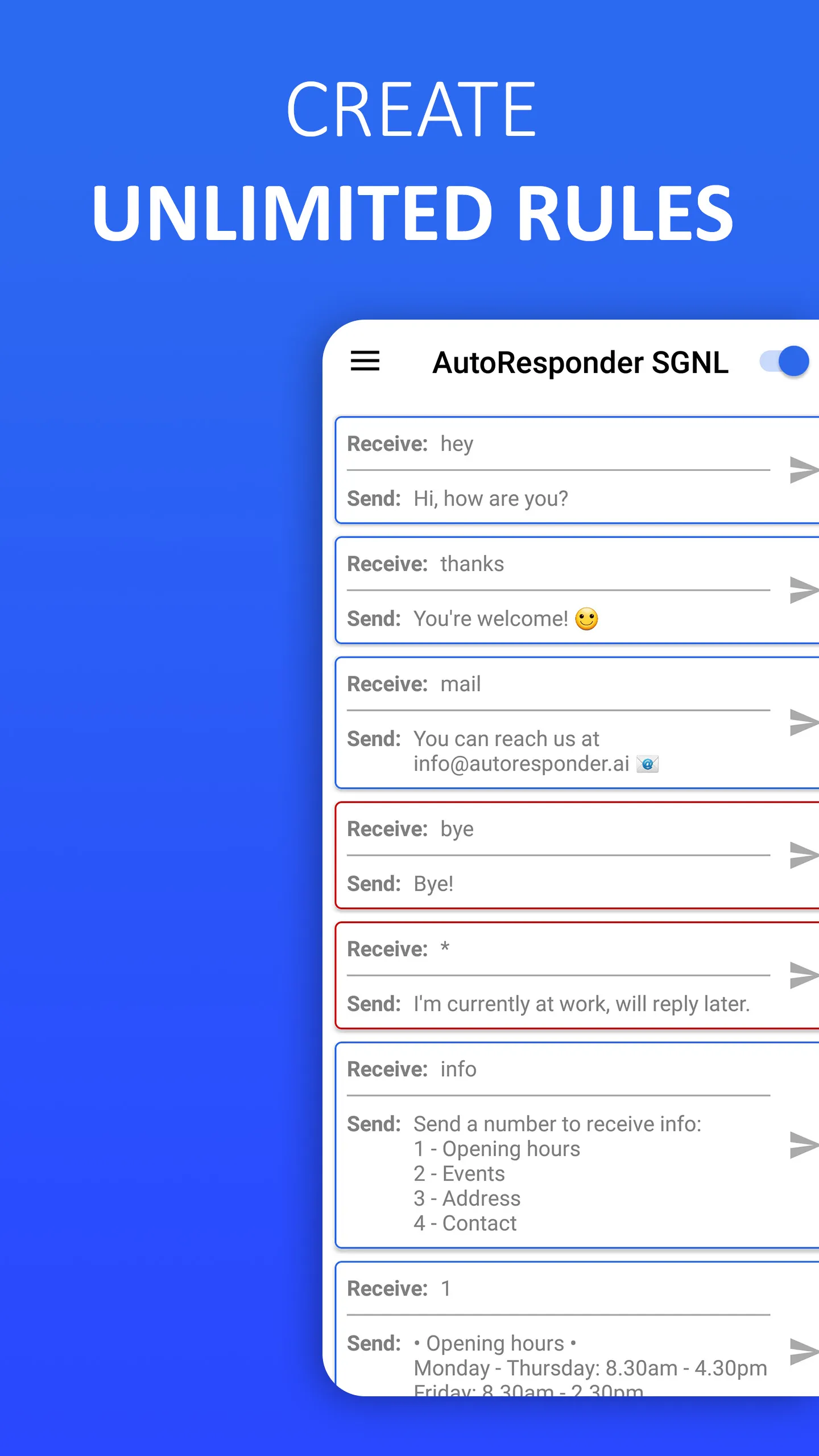 AutoResponder for Signal | Indus Appstore | Screenshot