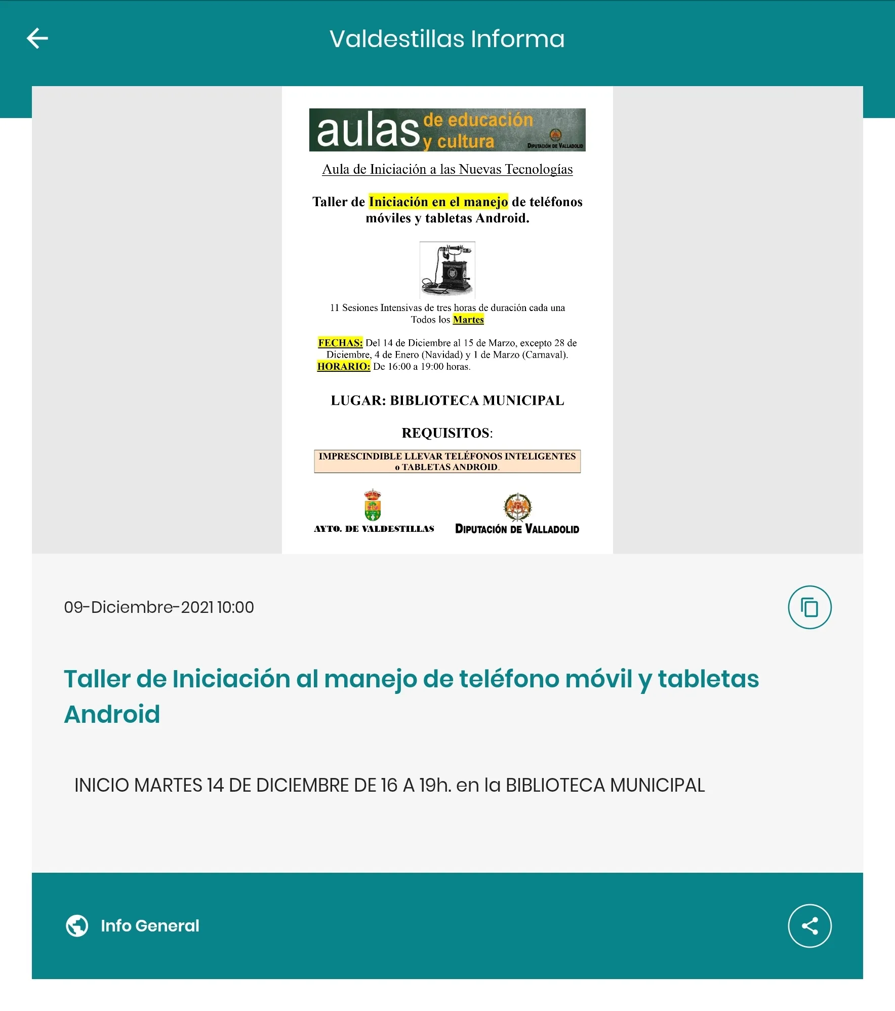 Valdestillas Informa | Indus Appstore | Screenshot