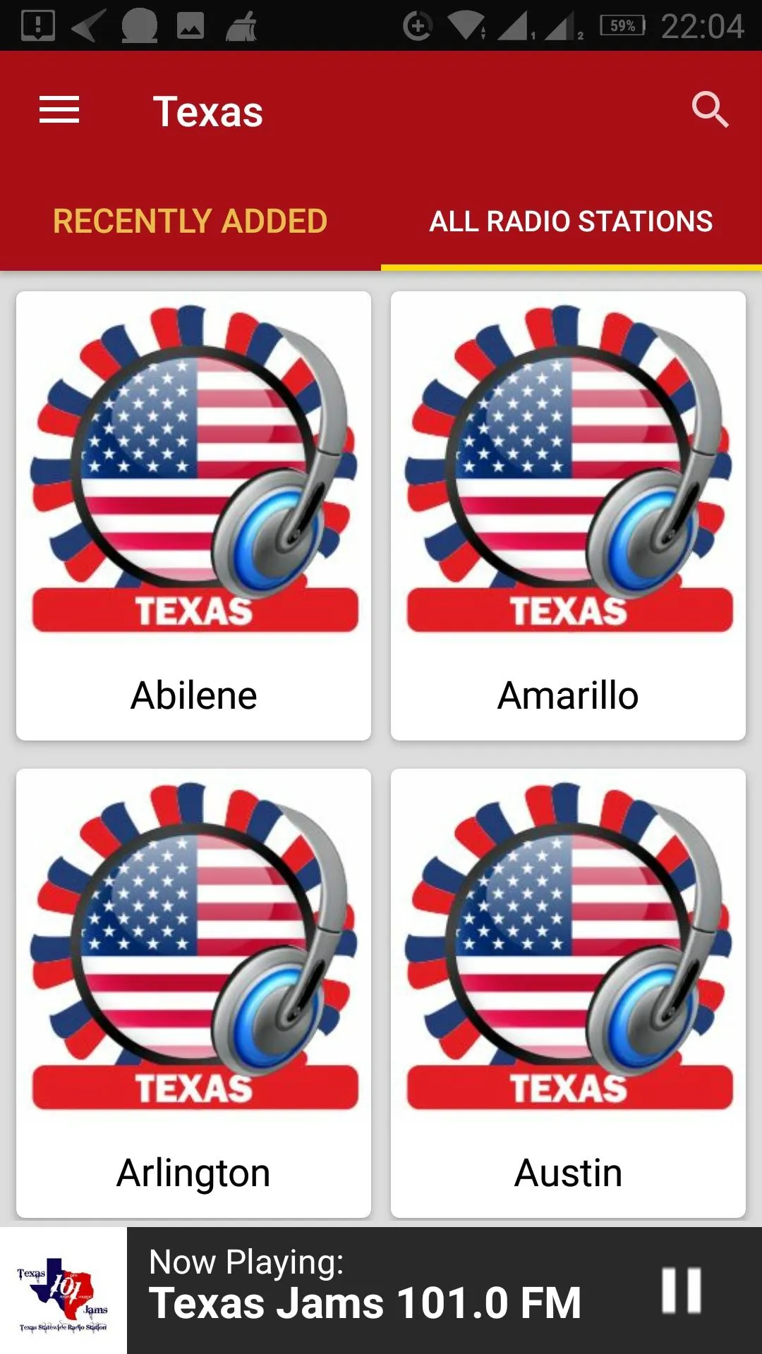 Texas Radio Stations - USA | Indus Appstore | Screenshot