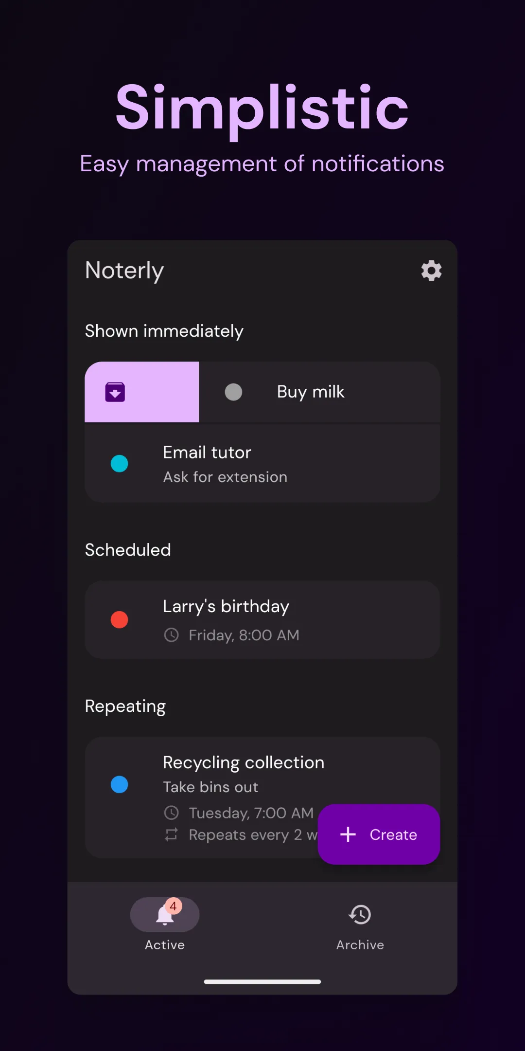 Noterly: simple reminders | Indus Appstore | Screenshot