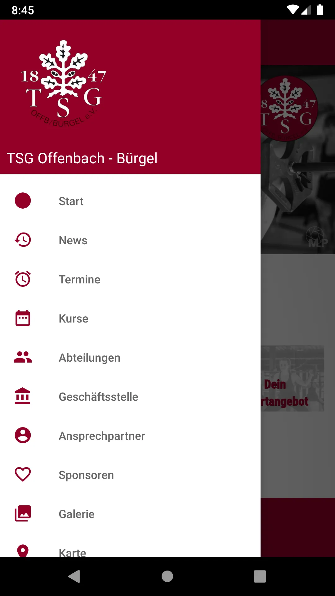 TSG Offenbach - Bürgel | Indus Appstore | Screenshot