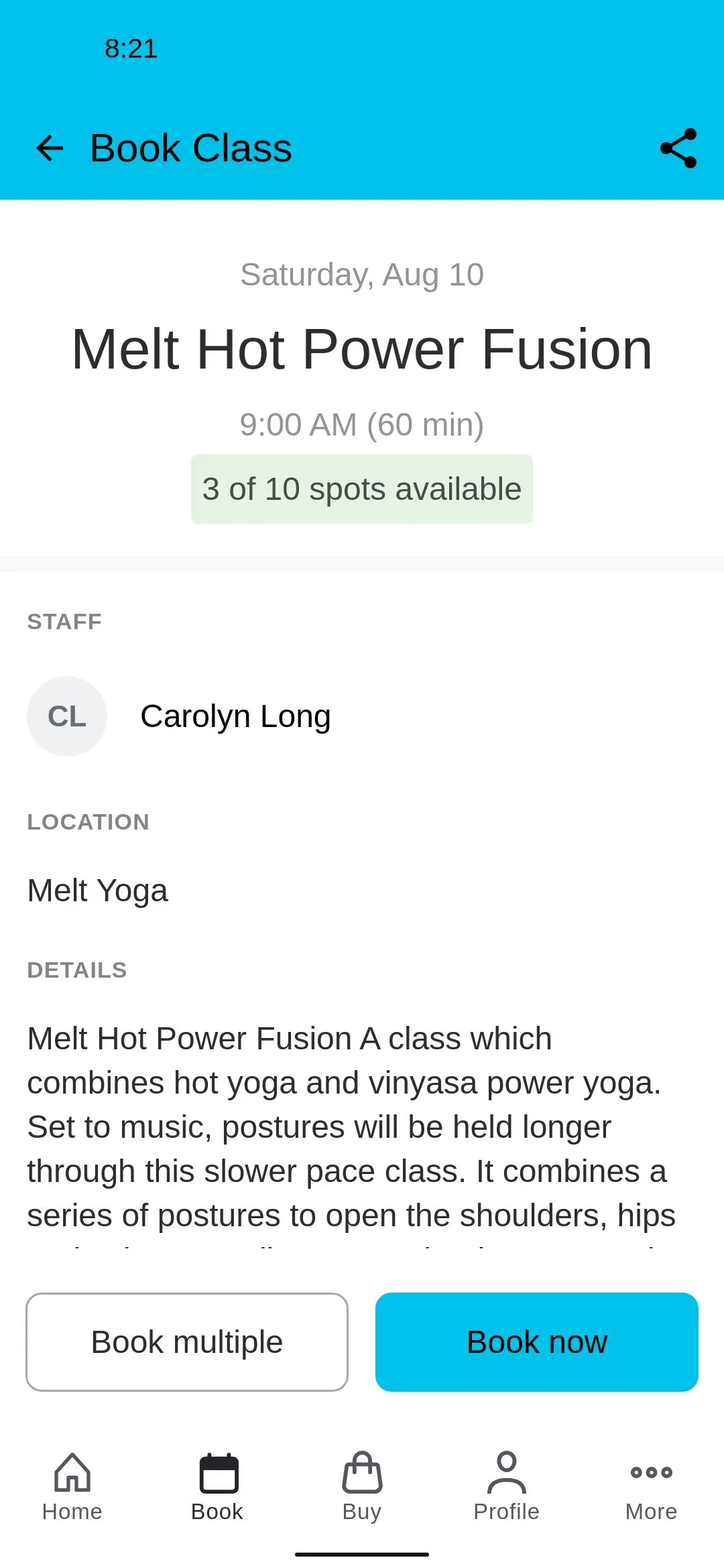 Melt Yoga Studio | Indus Appstore | Screenshot