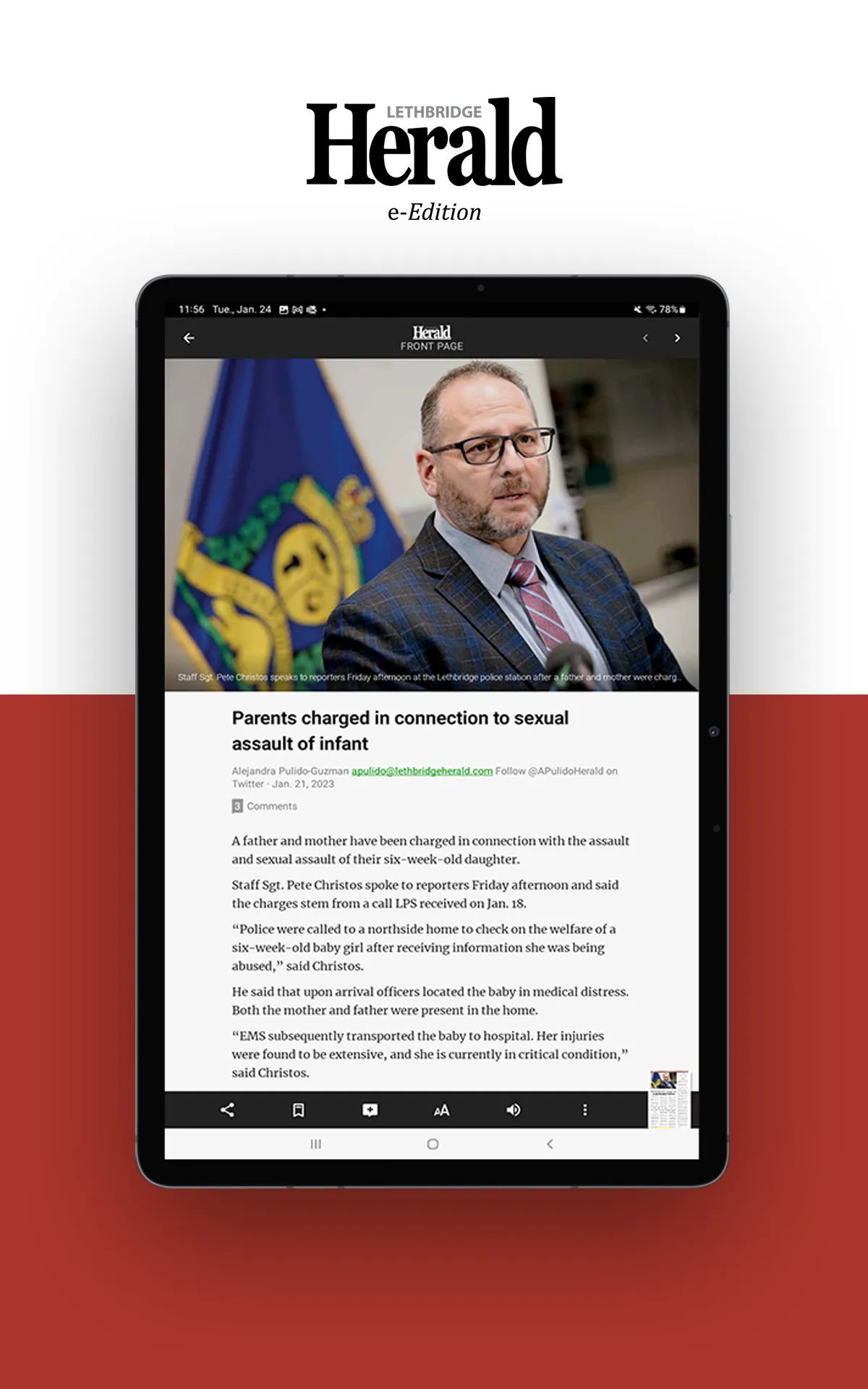 Lethbridge Herald e-Edition | Indus Appstore | Screenshot