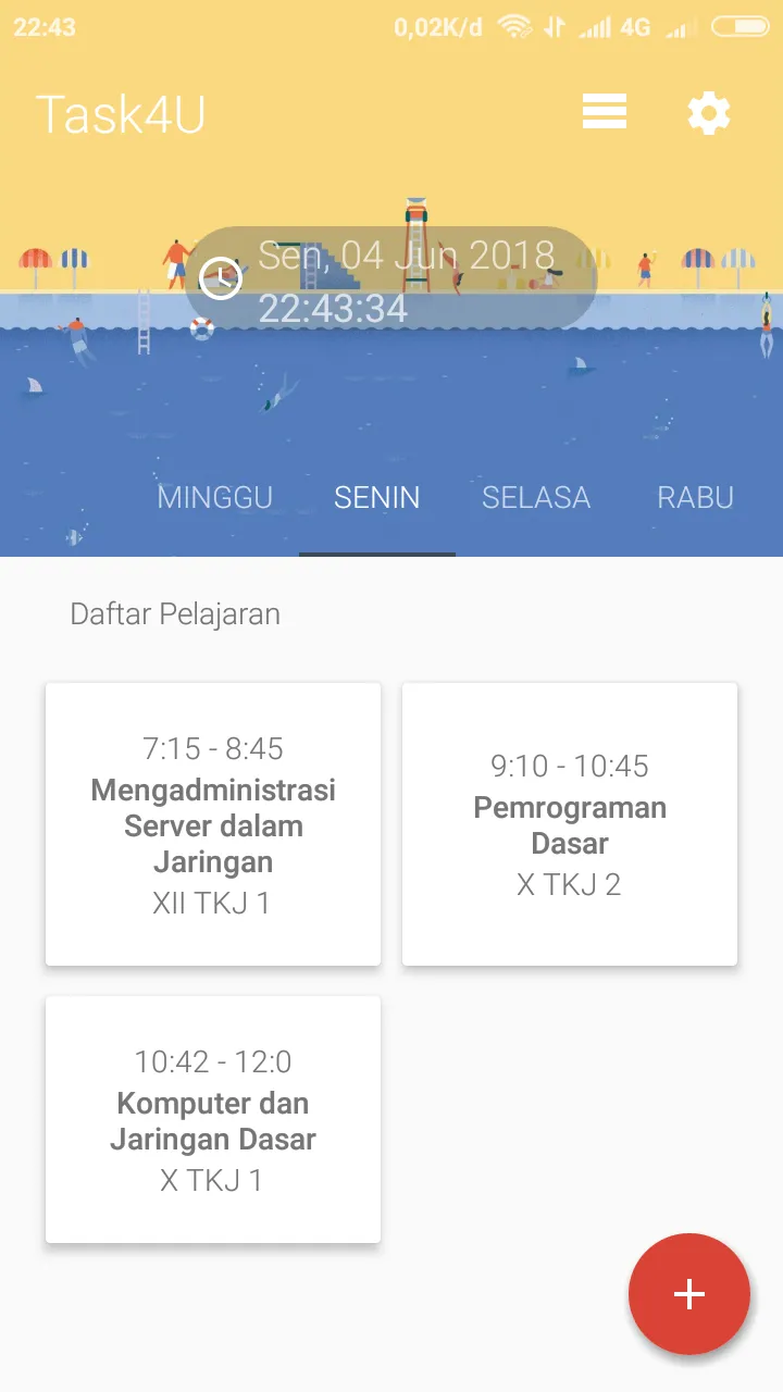 Jadwal Sekolah - Task4U | Indus Appstore | Screenshot