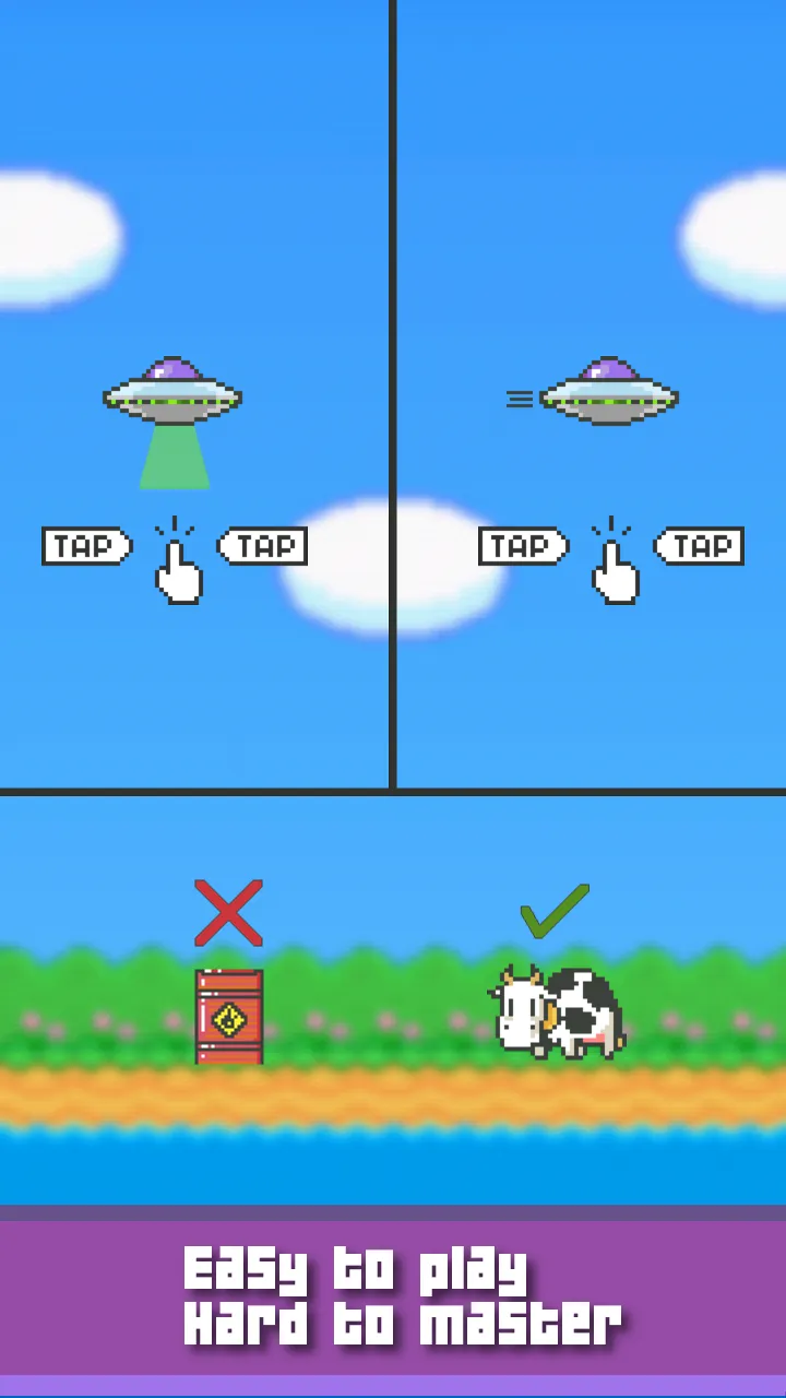 Alien Thief - Cow Tap Game | Indus Appstore | Screenshot