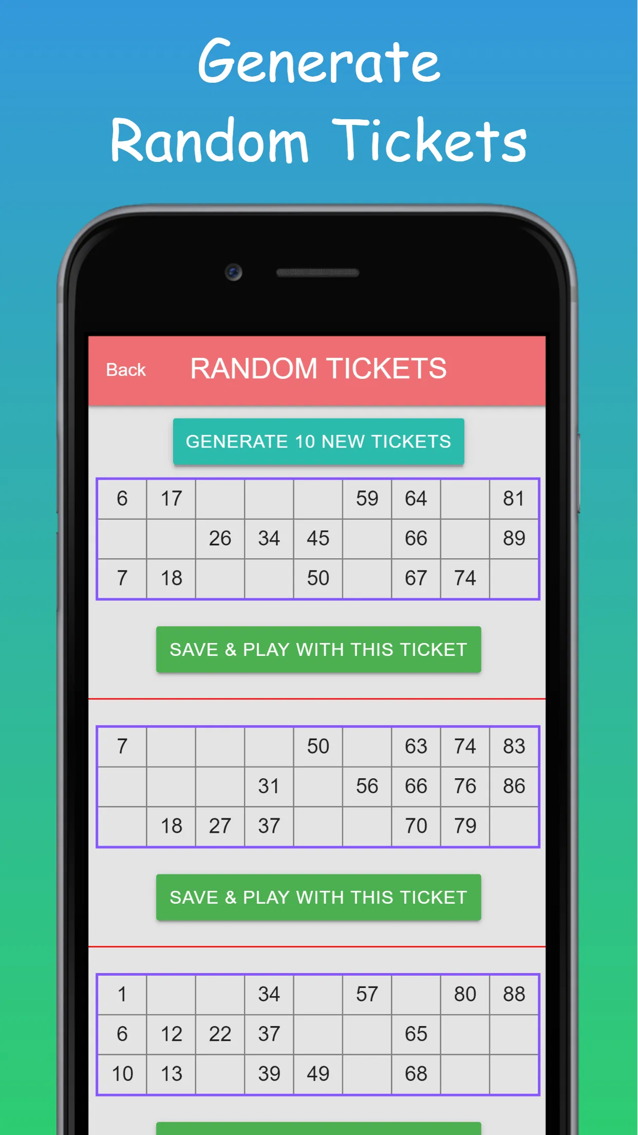 Housie Tambola Ticket Number | Indus Appstore | Screenshot