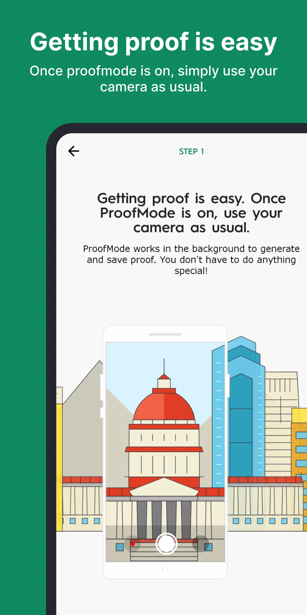 ProofMode: Verified Visuals | Indus Appstore | Screenshot