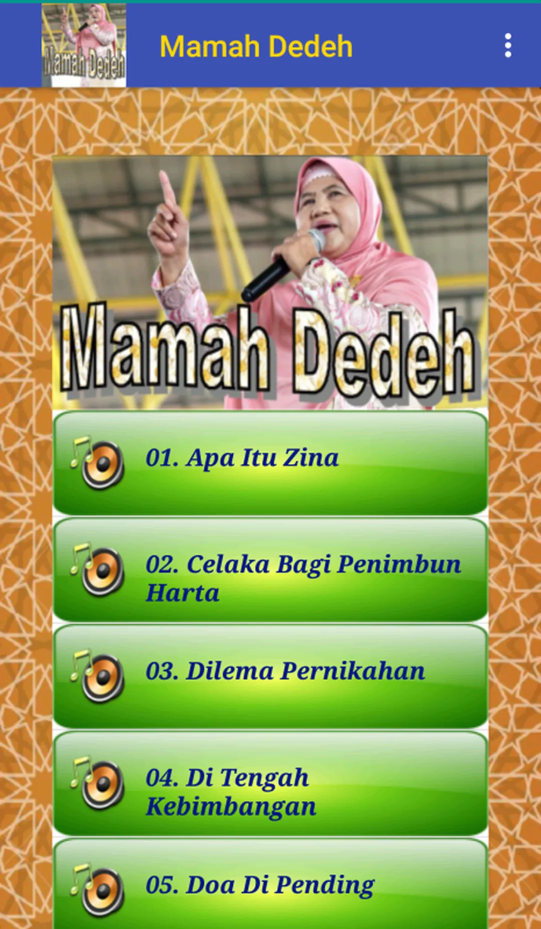 Ceramah Islam Mamah Dedeh | Indus Appstore | Screenshot