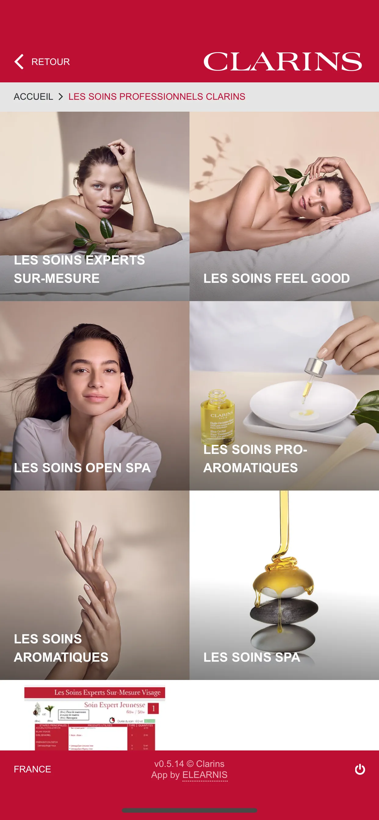 Bibliothèque SPA Clarins | Indus Appstore | Screenshot