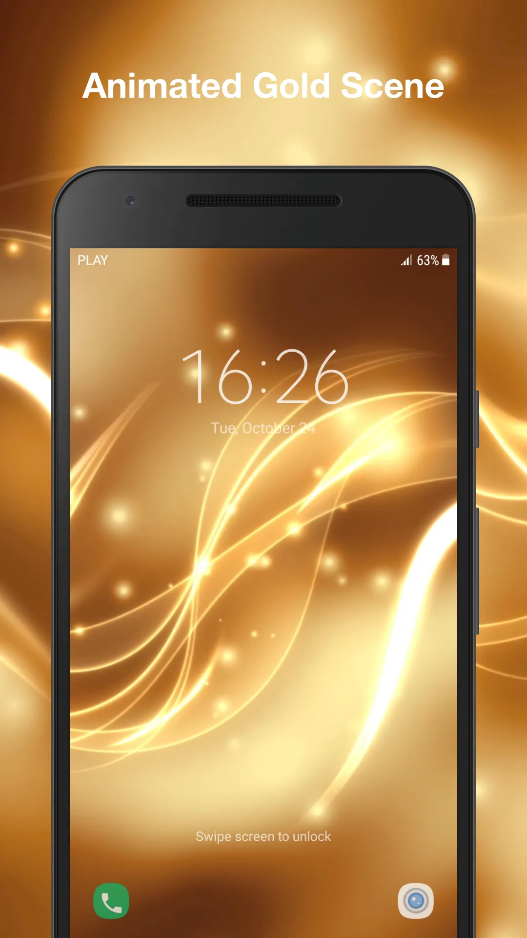 Gold Live Wallpaper | Indus Appstore | Screenshot