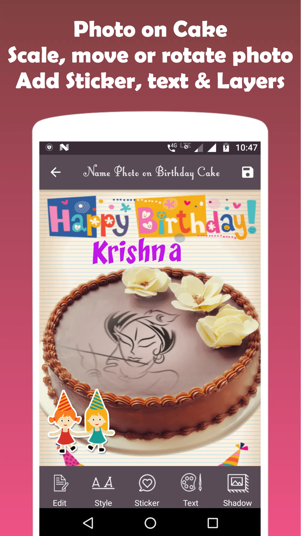 Name on Birthday Cake | Indus Appstore | Screenshot