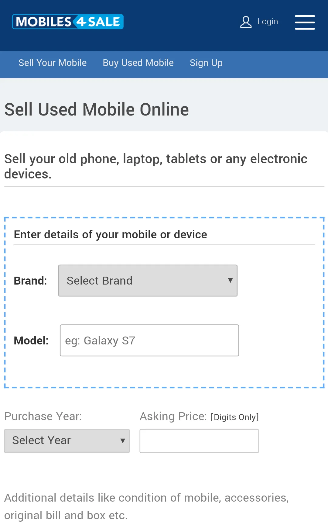 Mobiles4Sale - Since 2008 | Indus Appstore | Screenshot