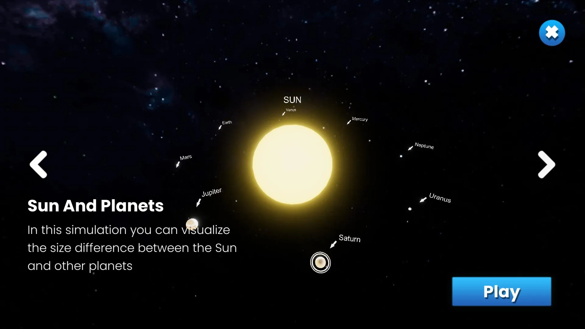 Solar System Simulation | Indus Appstore | Screenshot