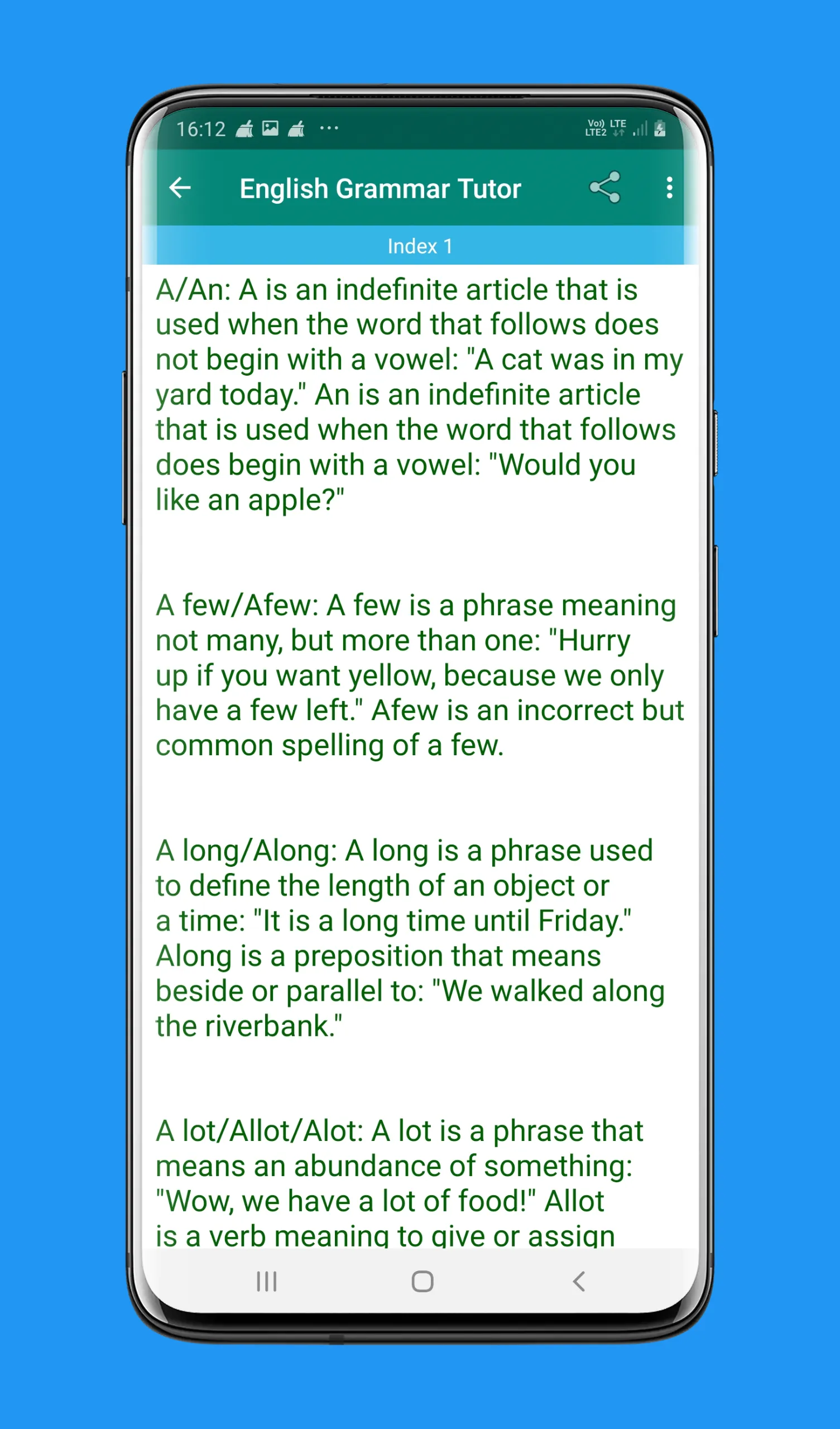 English Grammar Tutor in Benga | Indus Appstore | Screenshot