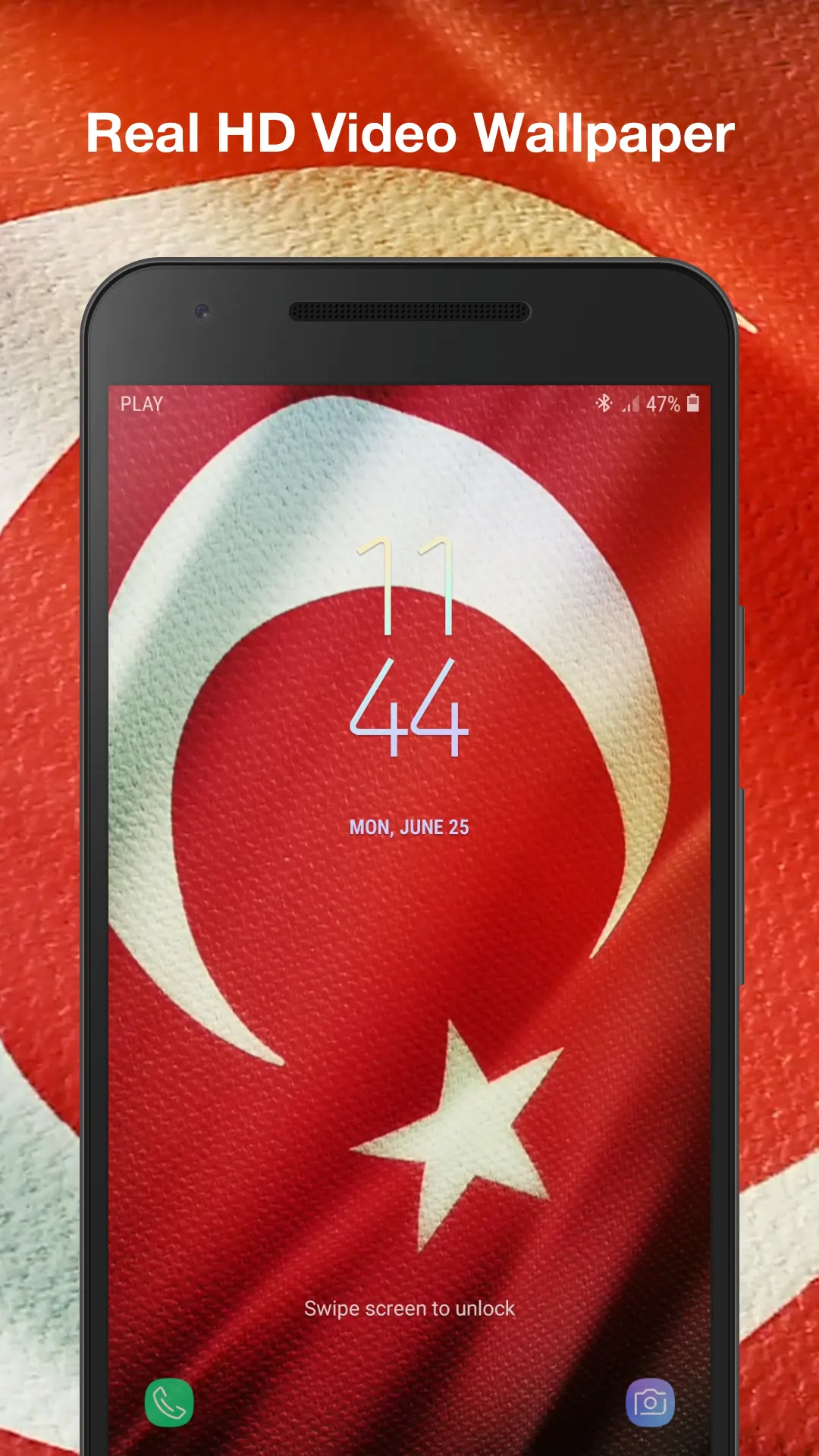 3d Turkey Flag Live Wallpaper | Indus Appstore | Screenshot