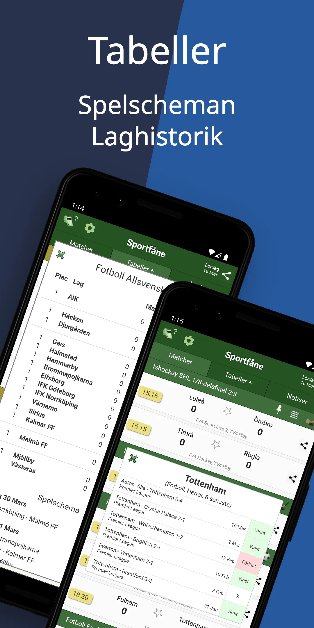 Sportfåne - Målservice SHL PL+ | Indus Appstore | Screenshot