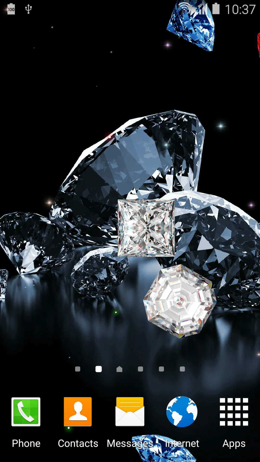 Diamonds Live Wallpaper | Indus Appstore | Screenshot