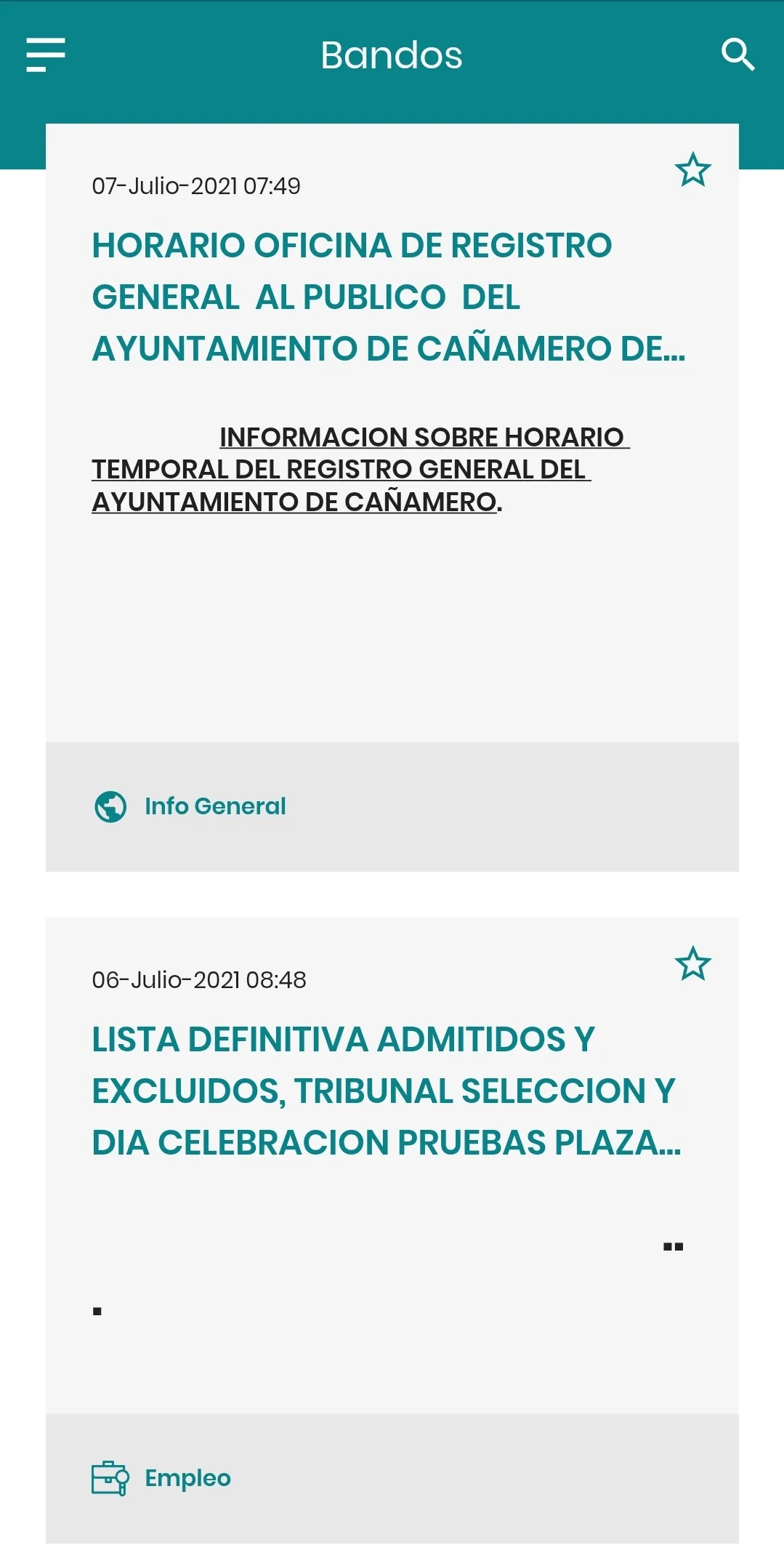 Cañamero Informa | Indus Appstore | Screenshot