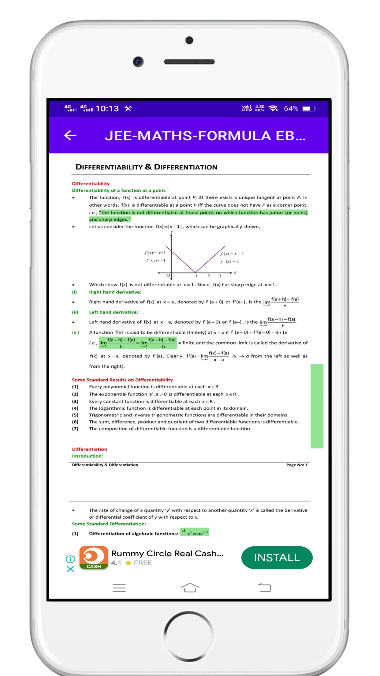 Maths Formula Ebook Vol-2 | Indus Appstore | Screenshot