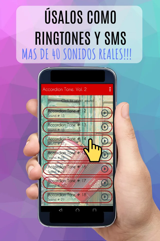 Tonos de acordeón, melodías. | Indus Appstore | Screenshot