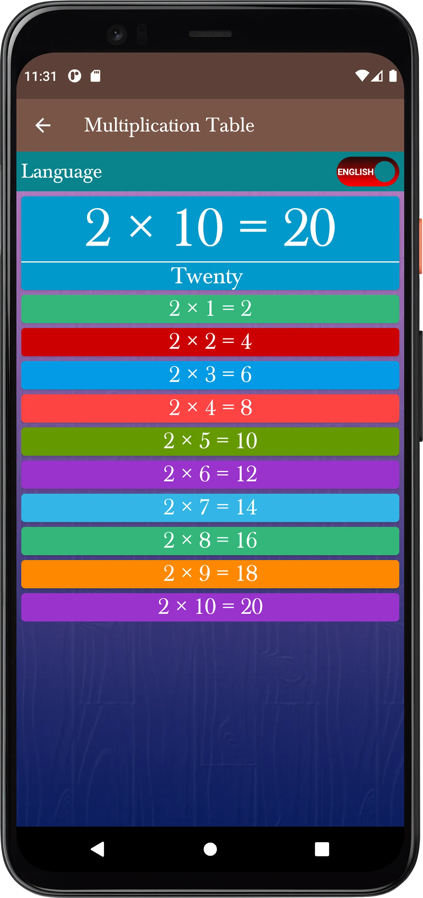 Multiplication Table &Counting | Indus Appstore | Screenshot