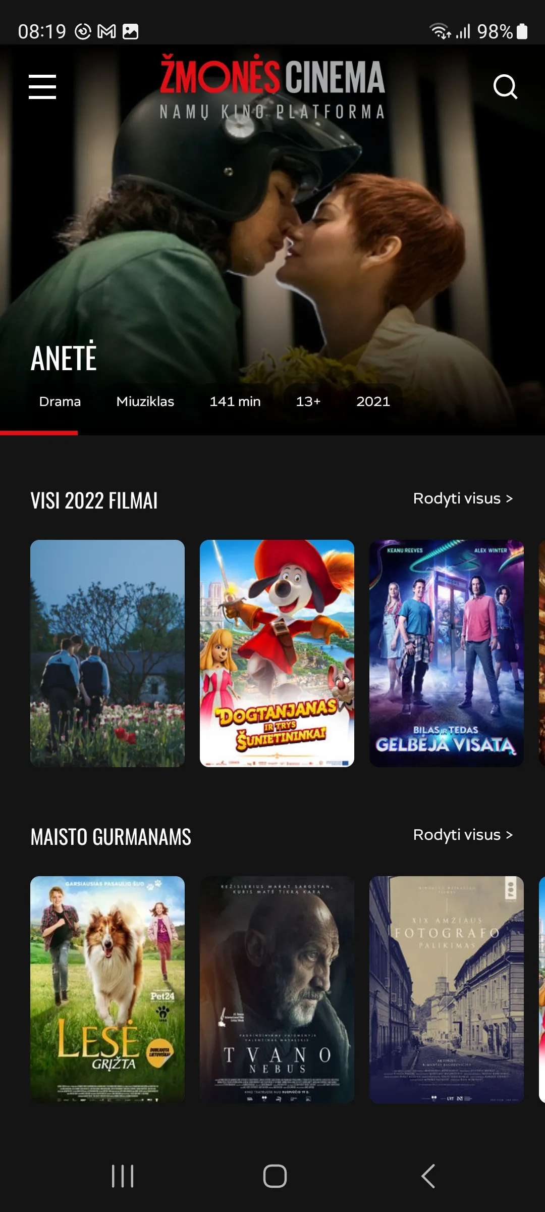 ŽMONĖS Cinema | Indus Appstore | Screenshot