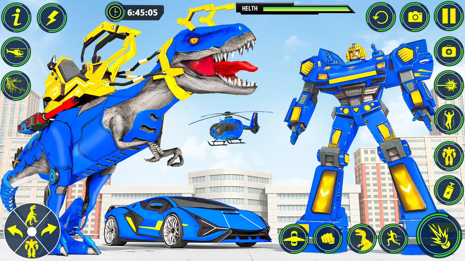 Dino Transform Robot Car Game | Indus Appstore | Screenshot