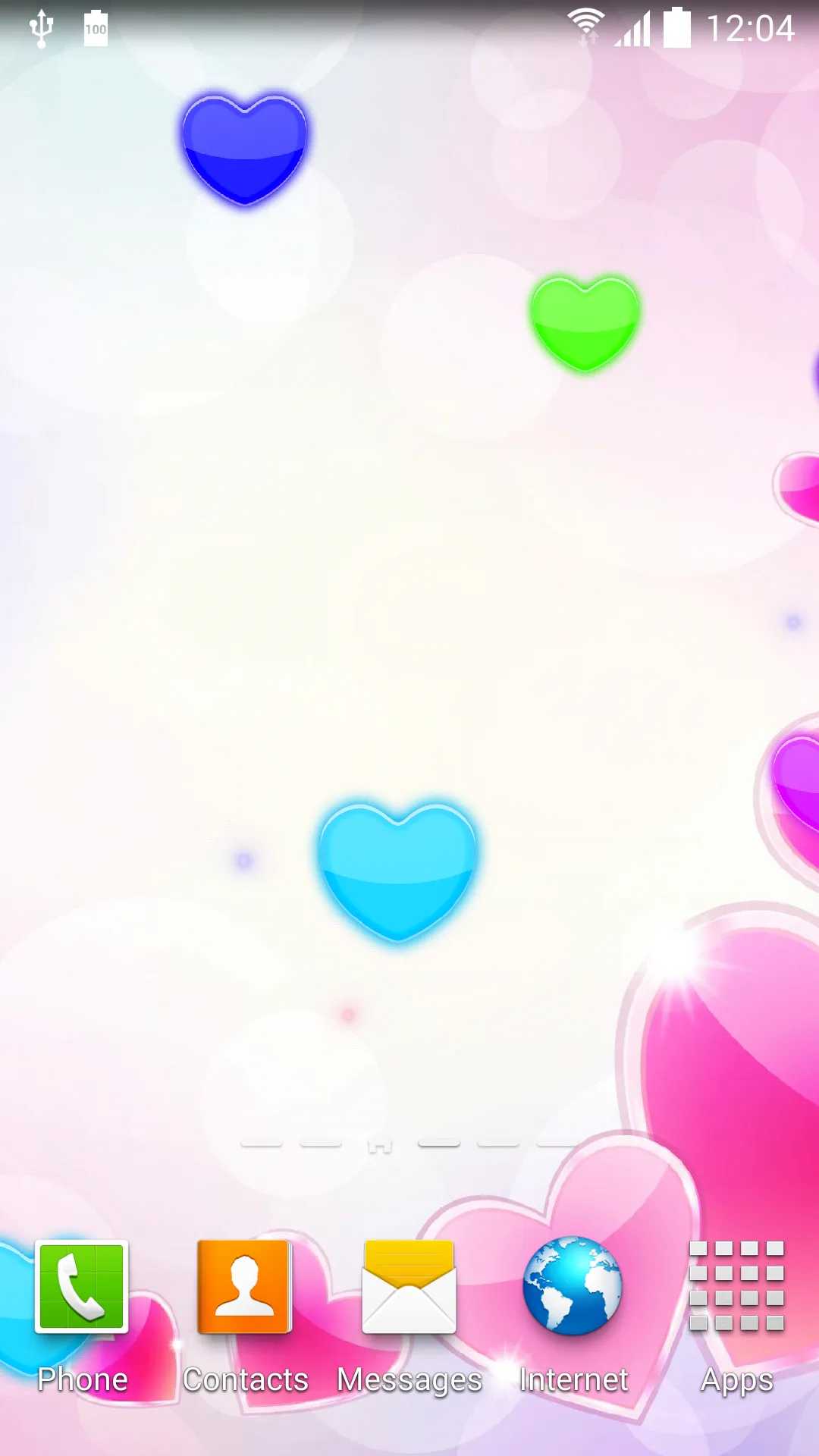 Hearts Live Wallpaper | Indus Appstore | Screenshot