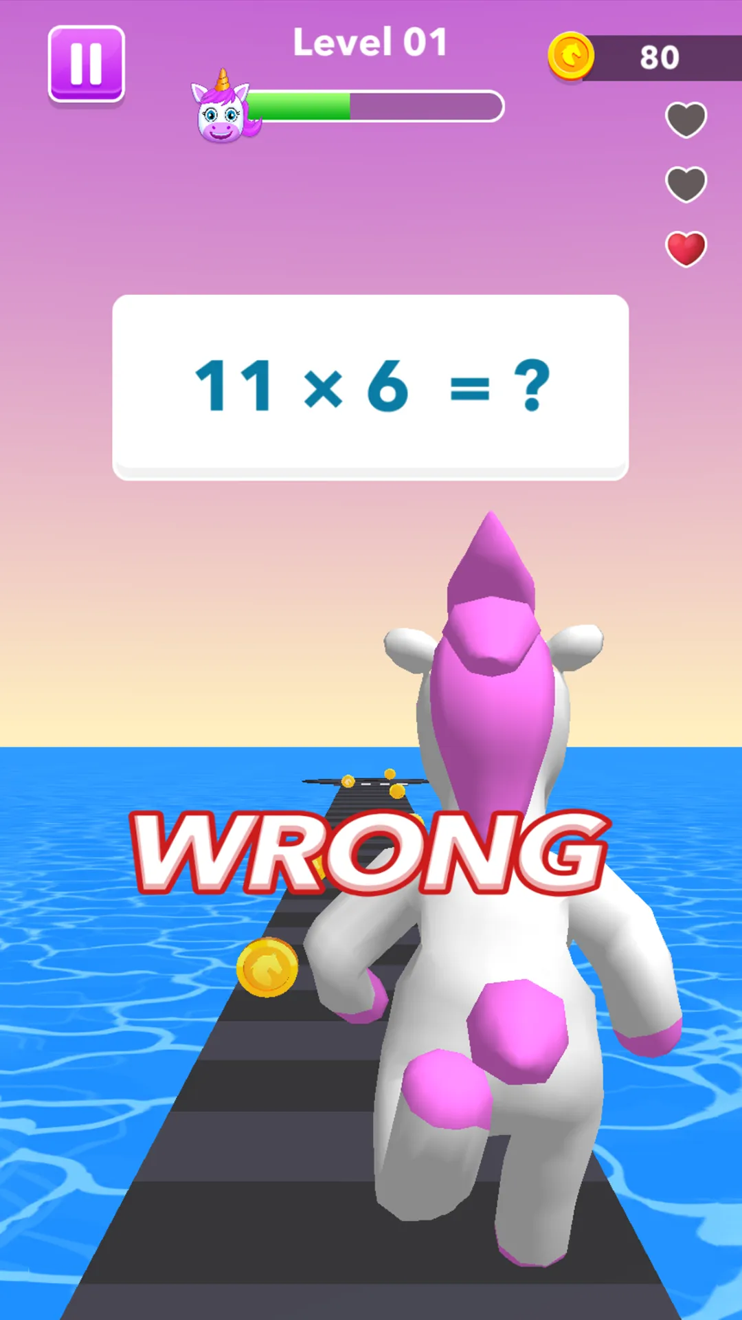 Unicorn Dash Game: Math Runner | Indus Appstore | Screenshot