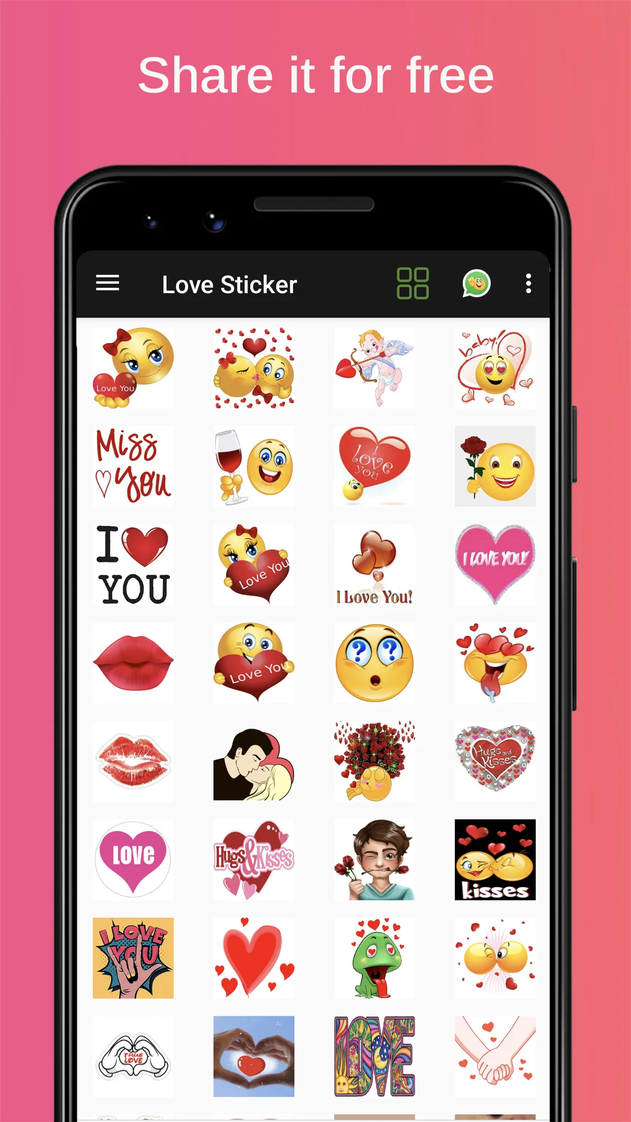 Love Sticker - WAStickerApps | Indus Appstore | Screenshot