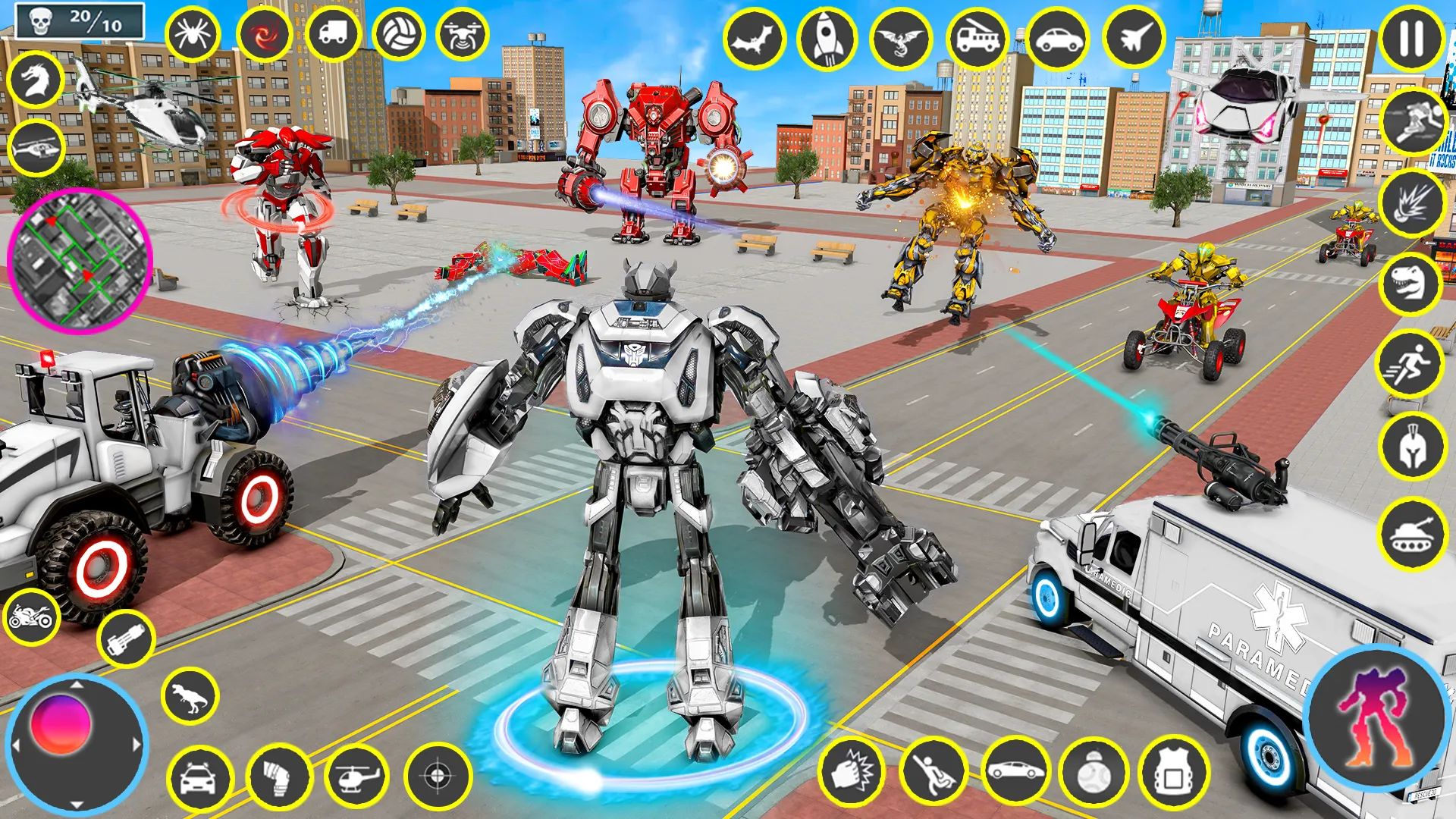 Ambulance Robot Transform Game | Indus Appstore | Screenshot