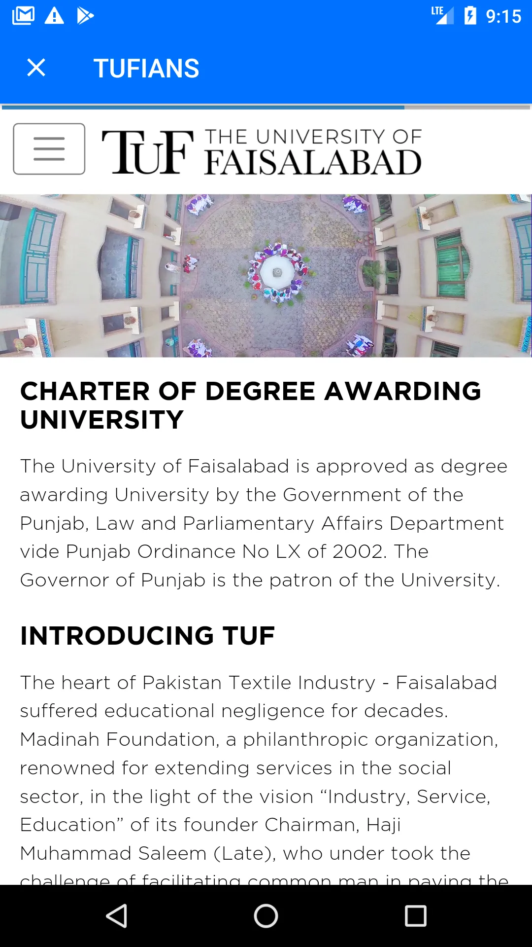 LMS - University of Faisalabad | Indus Appstore | Screenshot