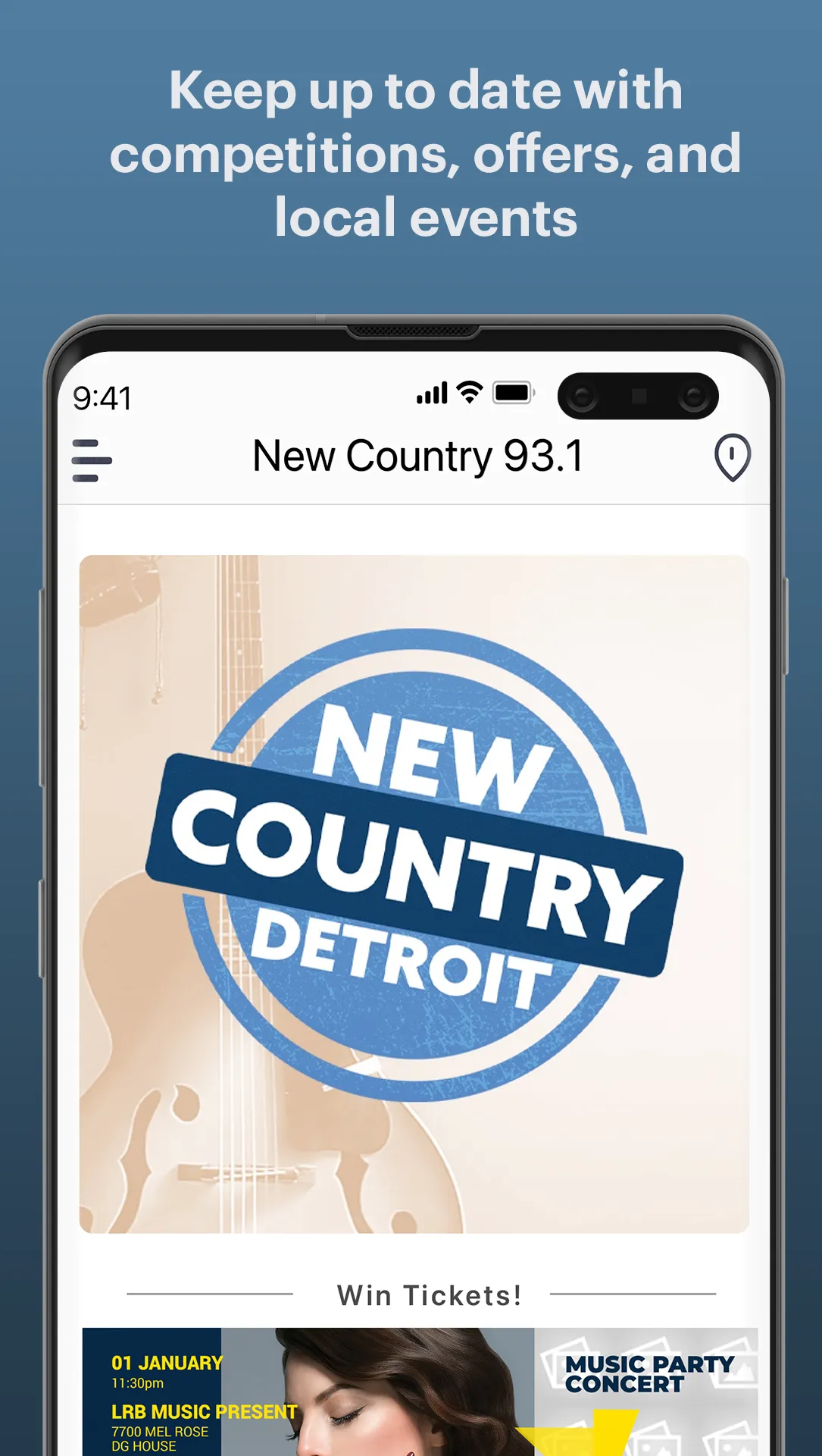 New Country 93.1 | Indus Appstore | Screenshot