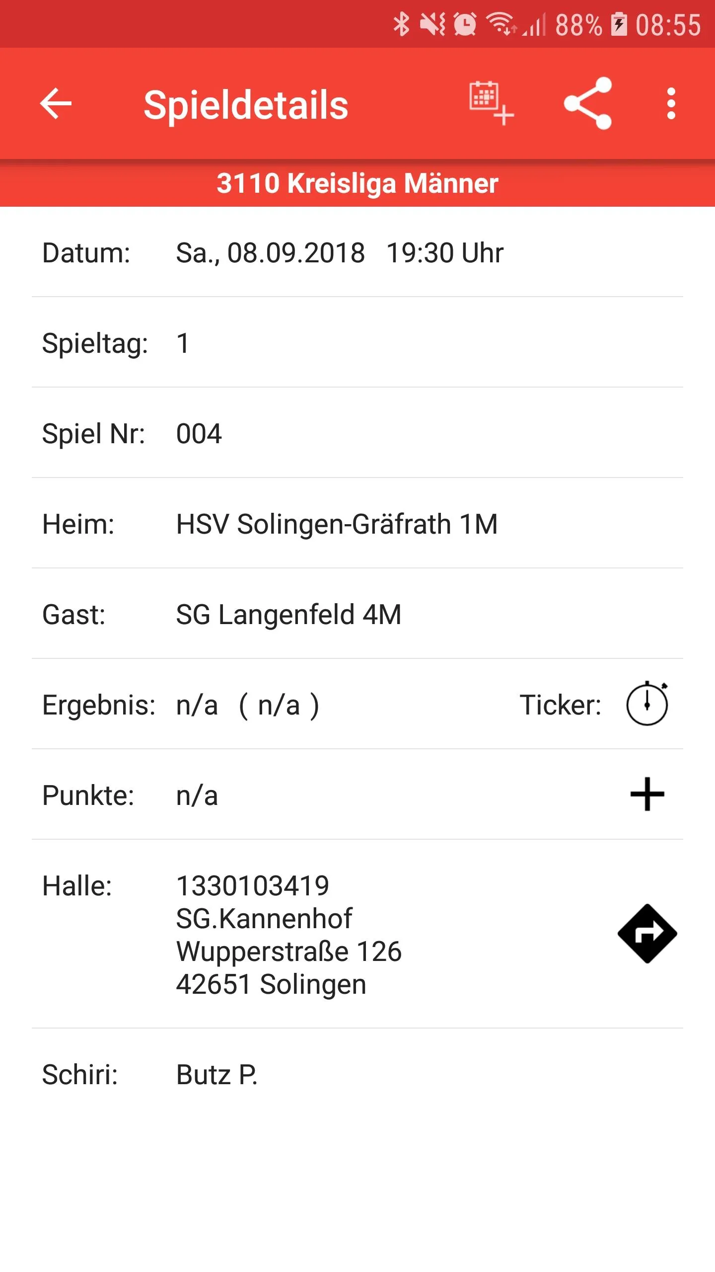 HSV Solingen-Gräfrath | Indus Appstore | Screenshot