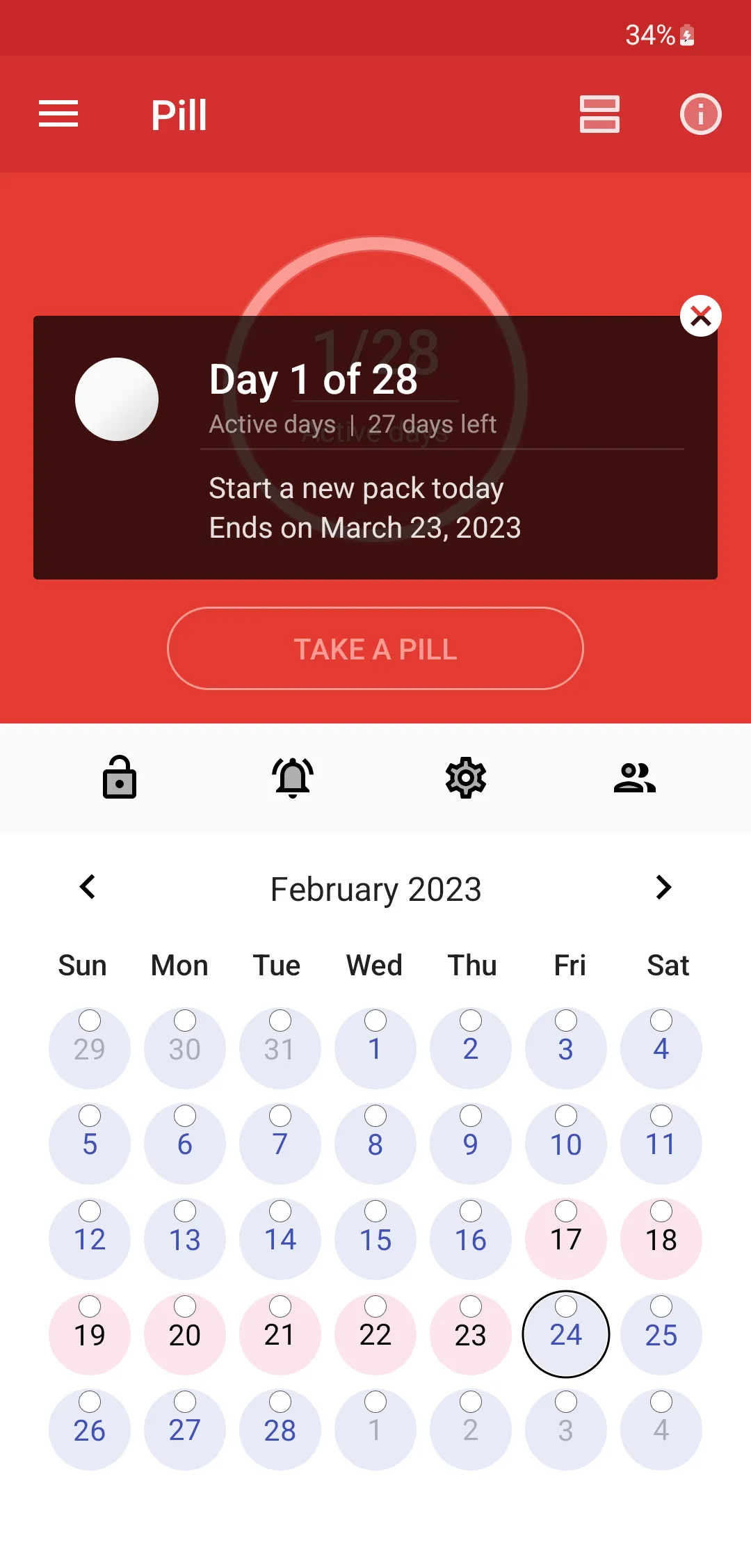 Birth Control Pill Reminder | Indus Appstore | Screenshot