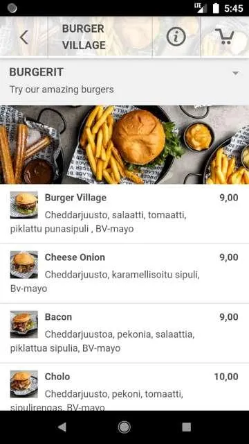 Burger Village Kokkola | Indus Appstore | Screenshot