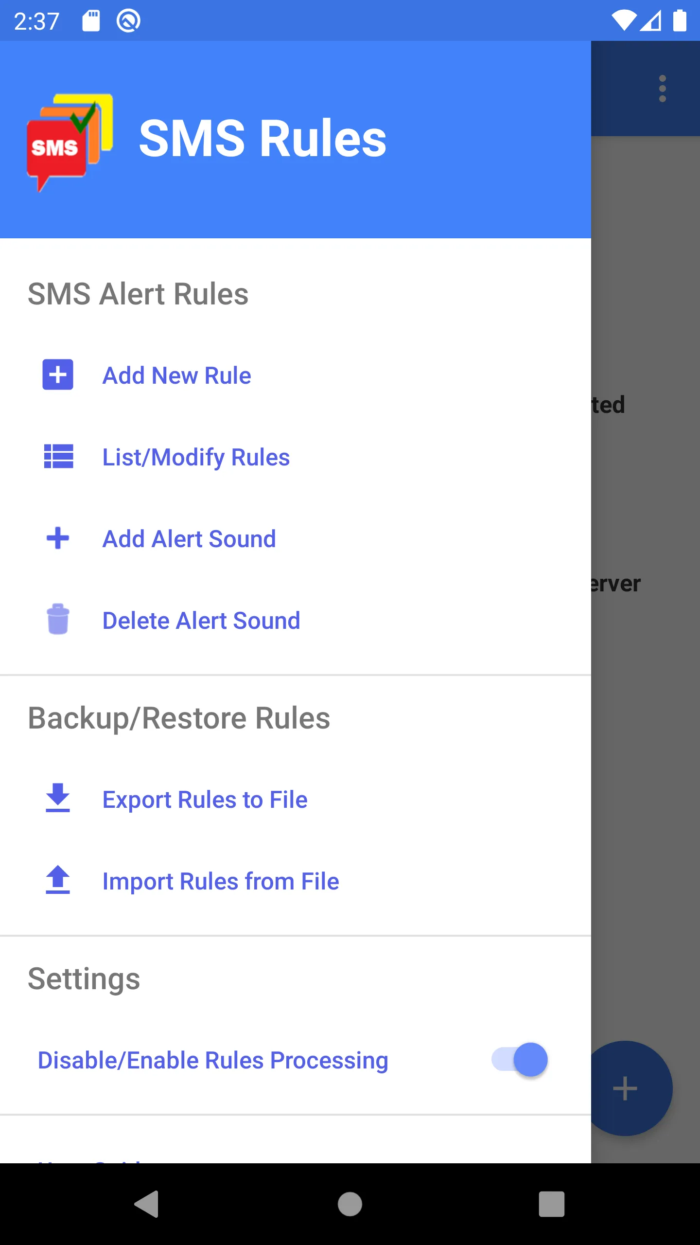 SMS Rules Messages and alerts | Indus Appstore | Screenshot