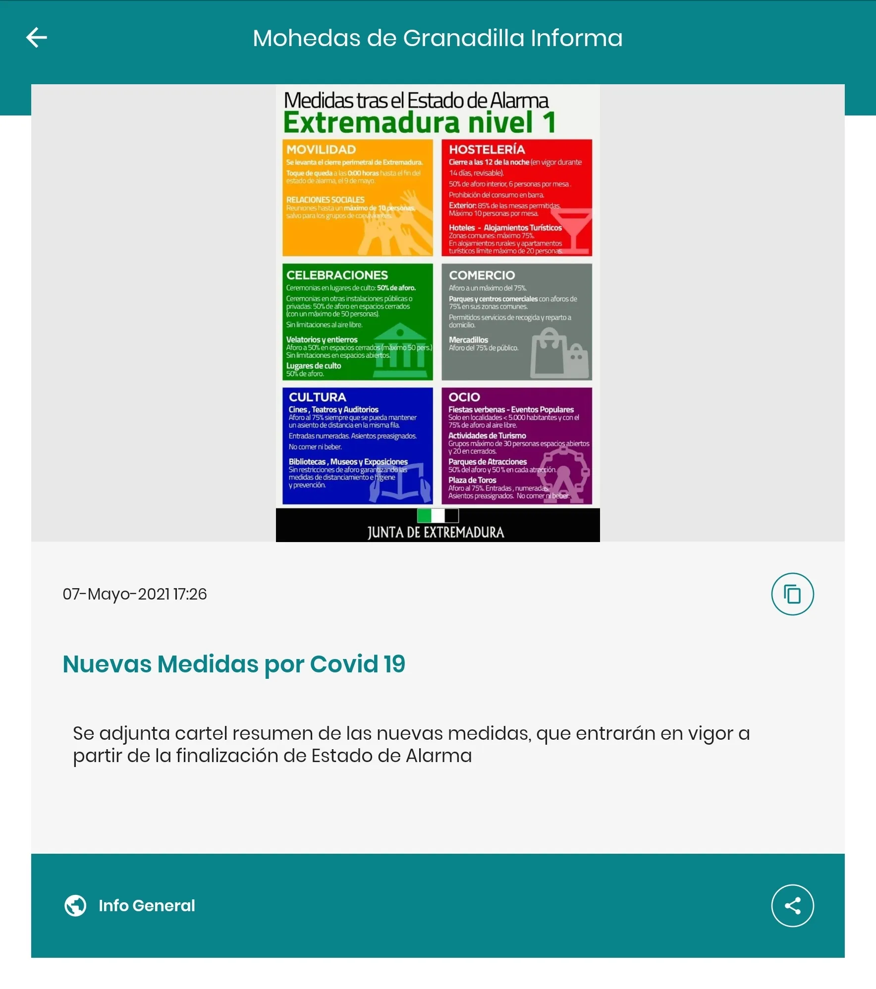 Mohedas de Granadilla Informa | Indus Appstore | Screenshot