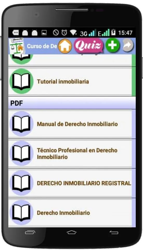 CURSO DE DERECHO INMOBILIARIO | Indus Appstore | Screenshot