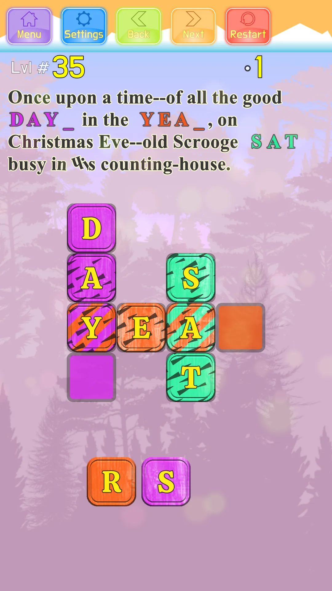 Christmas Carol Crossword | Indus Appstore | Screenshot