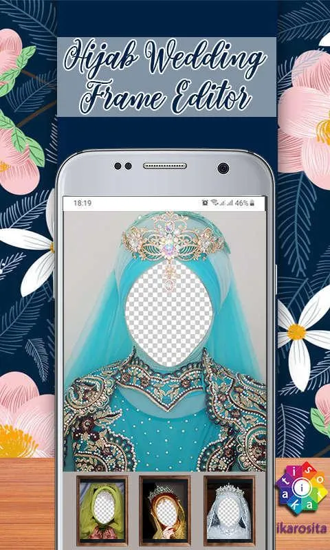 Hijab Wedding Frame Editor | Indus Appstore | Screenshot